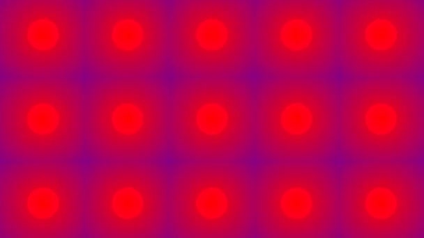 Halo Light Glow Pattern Animation Háttér, Piros és kék színekben - Felvétel, videó