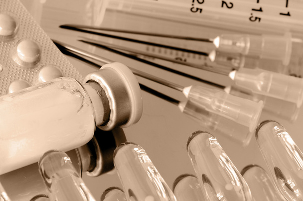 Oral Medication, Injection Medication and Injection devices. - Photo, Image