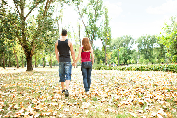 Couple in love walking - Foto, Bild