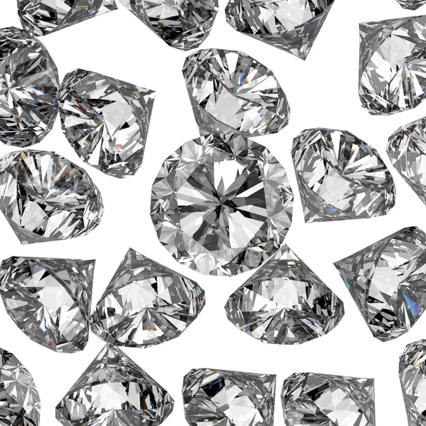 Diamantes 3d en composición como concepto
 - Foto, Imagen