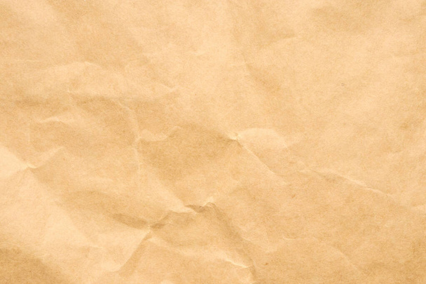 Streszczenie zgnieciony i gnieciony recyklingu brązowy tło tekstury papieru - Zdjęcie, obraz