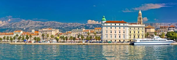 Split vízparti Riva panoráma - Fotó, kép