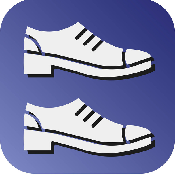 Formális cipő vektor Glyph Gradient háttér ikon személyes és kereskedelmi használatra - Vektor, kép