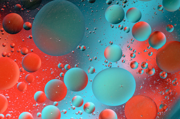 fond abstrait de taches multicolores et cercles microcosme univers galaxie 4 - Photo, image