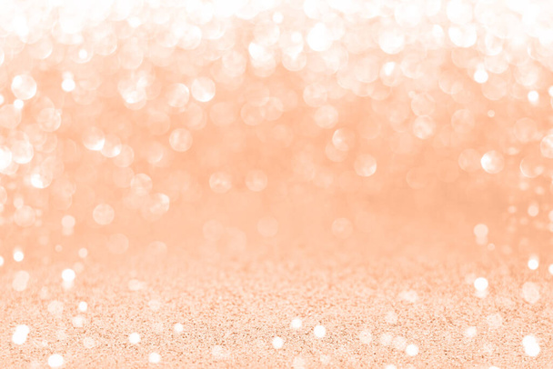 Цвет года 2024 Персиковый Fuzz Абстрактный фон. Блестящая текстура рождественского фона - Фото, изображение