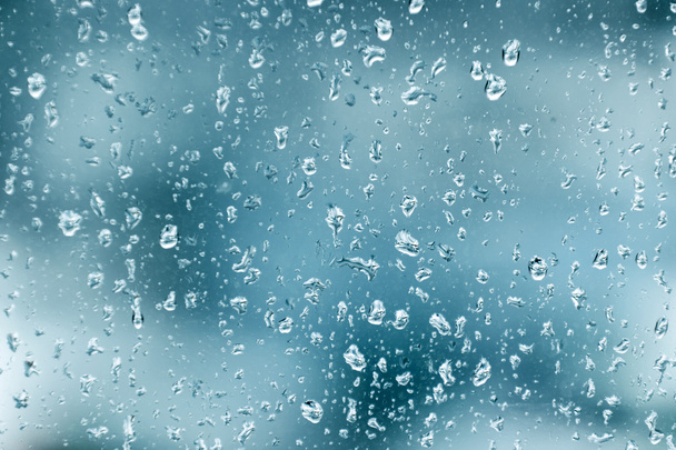 Water drops on glass - Foto, Bild