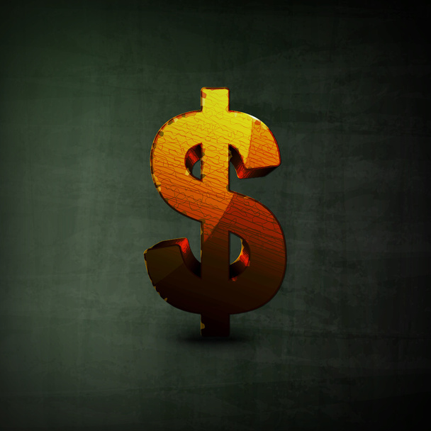 Dollar Sign Illustration - Vetor, Imagem