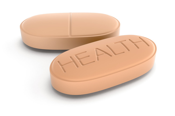 Pill health (clipping path included) - Foto, Imagem