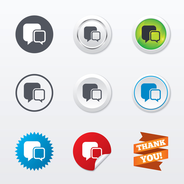Chat sign icons - Vettoriali, immagini