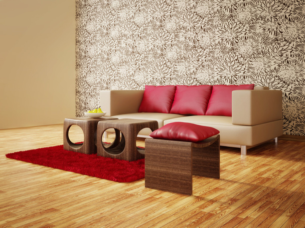 moderne interieur kamer met mooi meubilair binnen. - Foto, afbeelding