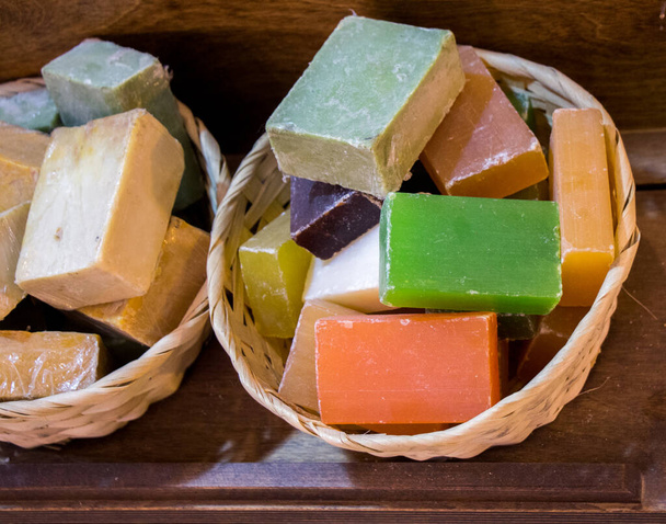 Collection de barres de savon bio parfumé fait à la main - Photo, image