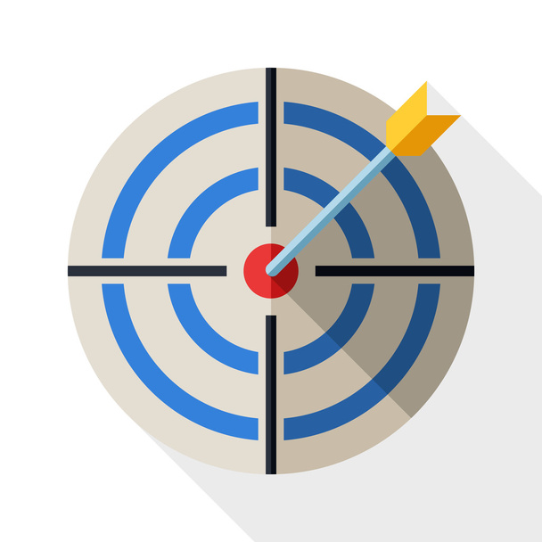 Zielsymbol mit Pfeil - Vektor, Bild