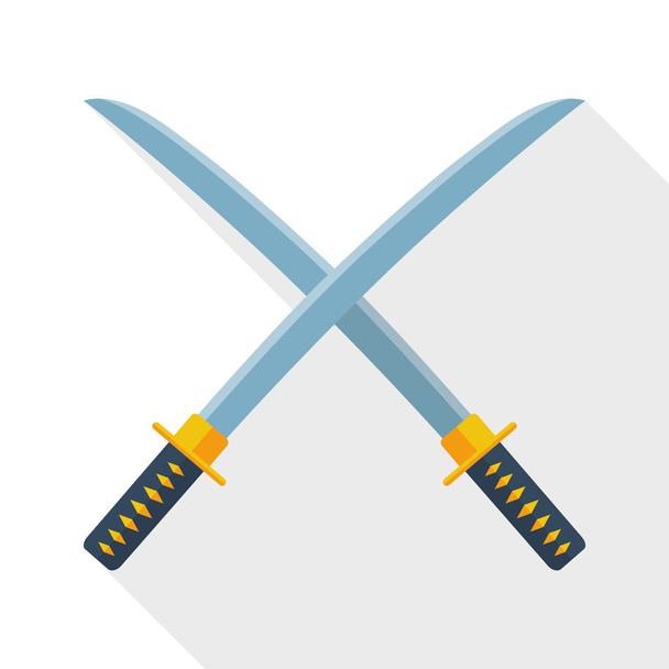 Katana swords icon - Vector, Image