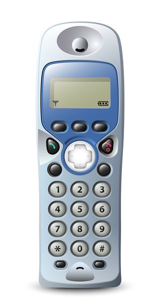moderní Bezdrátový telefon - Vektor, obrázek