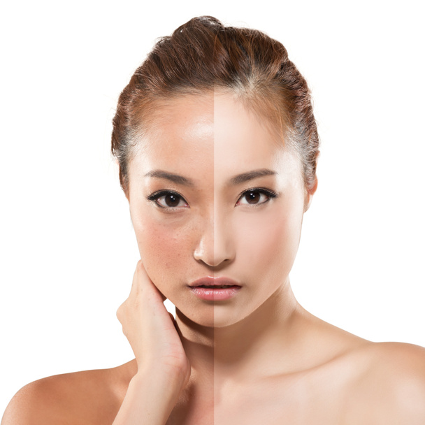 женщина до и после ретуши
 - Фото, изображение