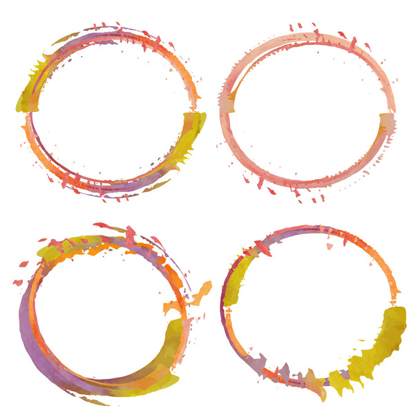 Set of watercolor backgrounds. - Vector, Image