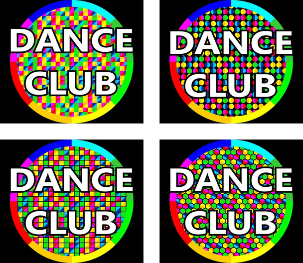 Clube de dança conceito logotipo
 - Vetor, Imagem