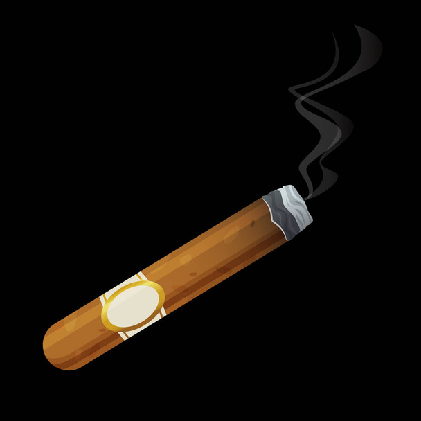 Illustration vectorielle de cigare cubain - Vecteur, image
