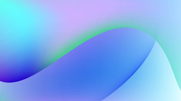 Een tech gradiënt achtergrond met gladde rondingen in de kleuren blauw en roze, perfect voor modern design en digitale projecten. - Vector, afbeelding