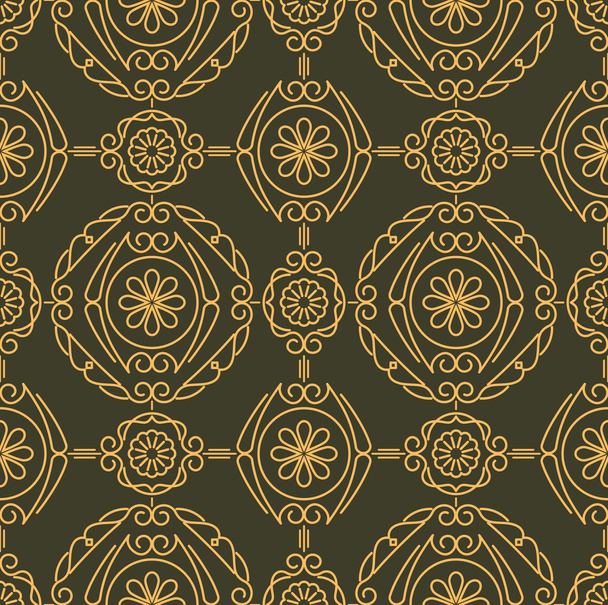 Rich decorated seamless pattern - Vector, Image