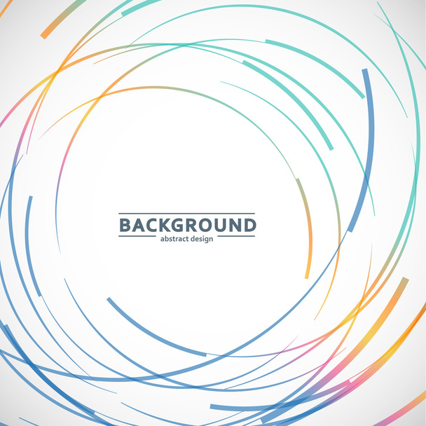 Color line and circle background - Vector, Image