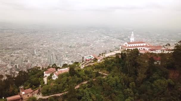 Légi felvétel Bogotáról Monserrate-ből. Kiváló minőségű 4k felvételek. - Felvétel, videó