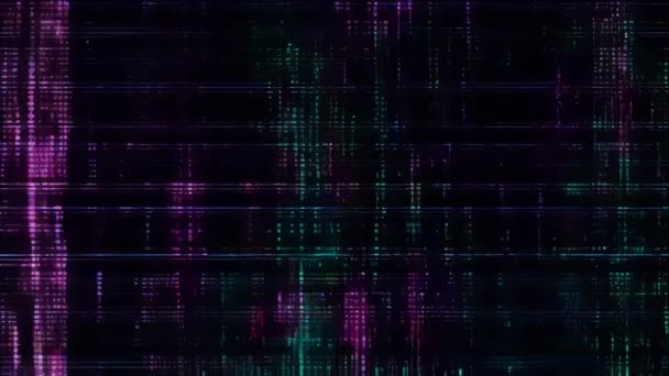 Ефект глюка цифрового телебачення Сигнал шуму Унікальний дизайн - Кадри, відео