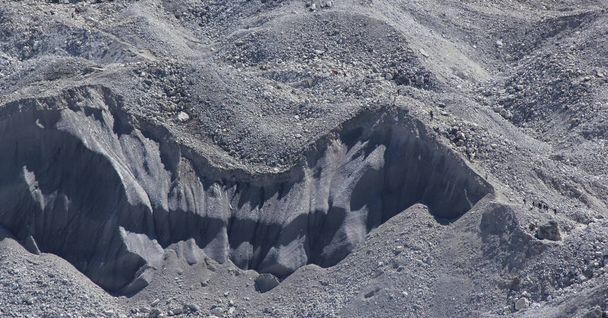 Beeindruckendes Detail des Ngozumpa-Gletschers, Nepal. - Foto, Bild