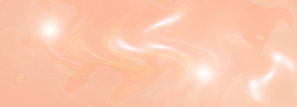 Fondo de color naranja-melocotón pastel borroso con efecto de destello de lente. Banner en color de moda 2024 Melocotón Fuzz, degradado. - Foto, imagen