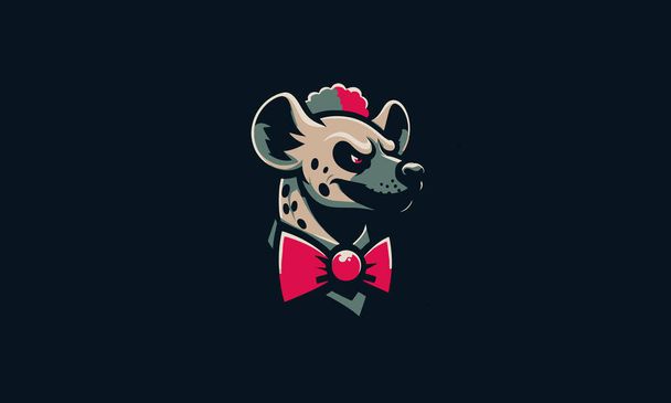 tête hyena clown vecteur mascotte design - Vecteur, image