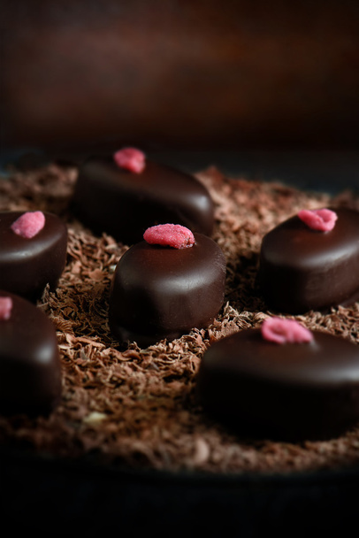 Macro Chocolates - Foto, afbeelding
