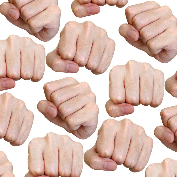 Punch fist pattern isolated - Photo, Image