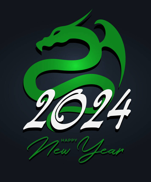 векторный фон с Новым 2024 годом  - Вектор,изображение