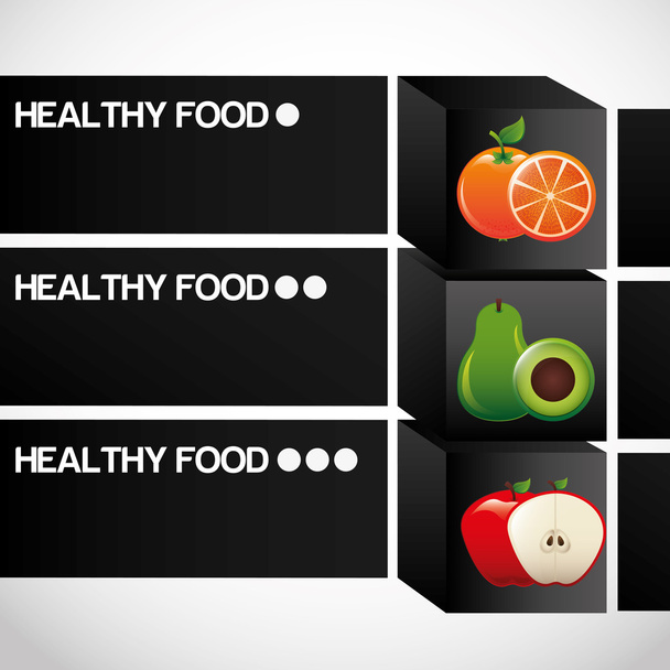 healthy food infographics - Vector, Image