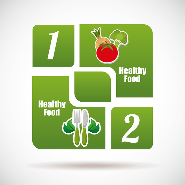 Alimentos saludables Infografías
  - Vector, imagen