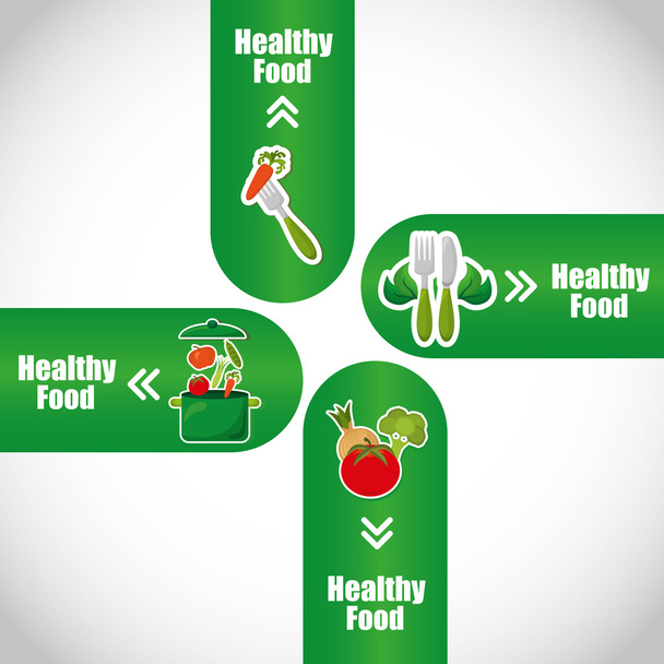 gezond voedsel infographics  - Vector, afbeelding