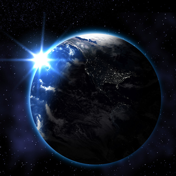Absztrakt földet az űrből (ez a kép által N elemei - Fotó, kép