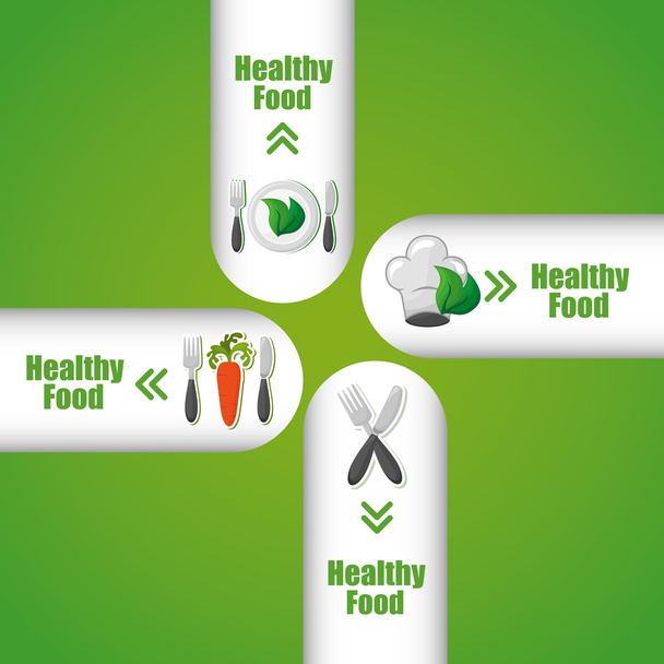 Terveellinen ruoka Infografiikka
  - Vektori, kuva