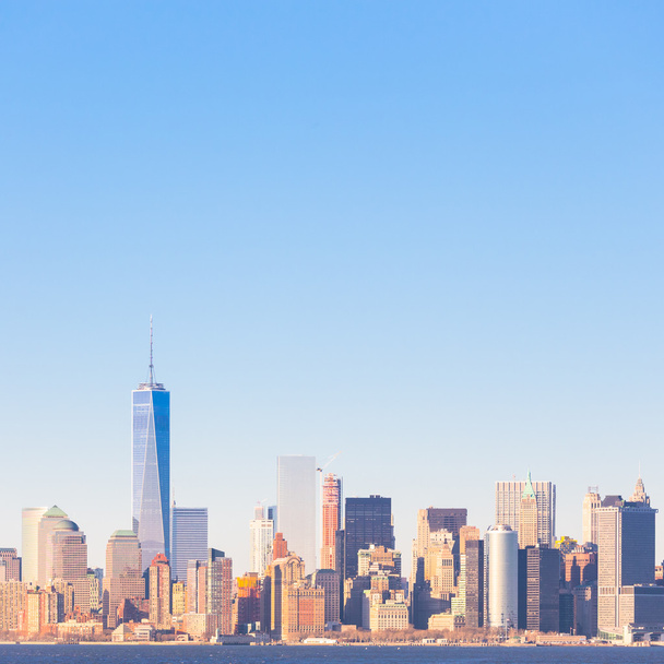 New York City Manhattan centrum skyline. - Foto, afbeelding
