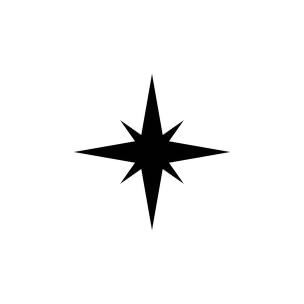 Star_IconStar icon in flat design. Star icon on white background. Vector illustration. - Vector, Image