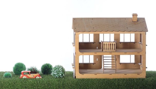 ξύλινο μοντέλο εξοχικό σπίτι - Φωτογραφία, εικόνα
