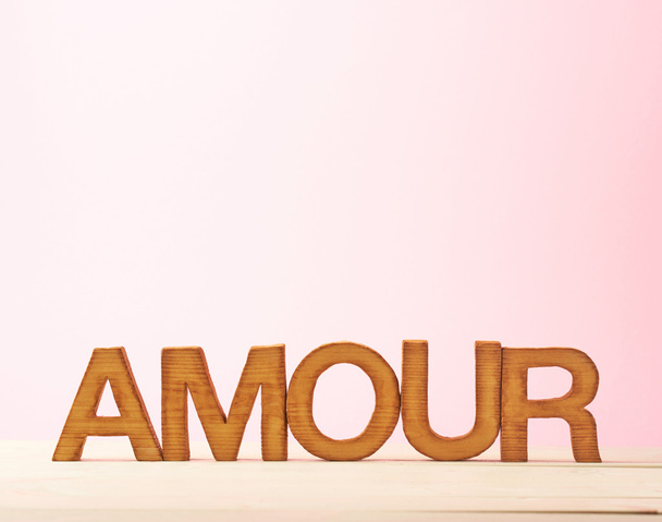 Word Amour meaning Love - Foto, Imagen
