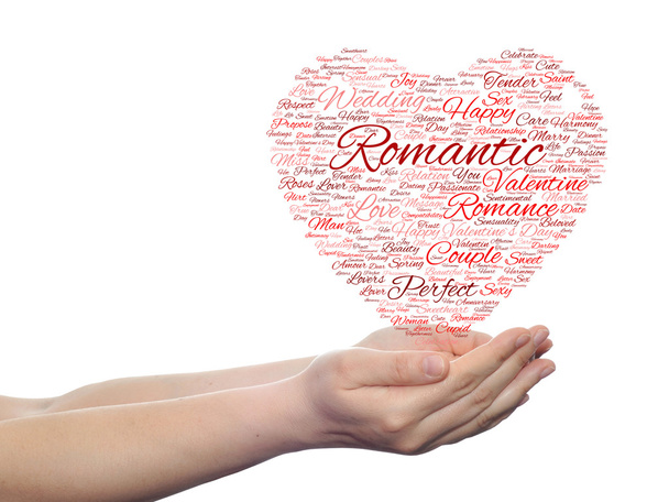 Valentine's Day word cloud - Photo, Image