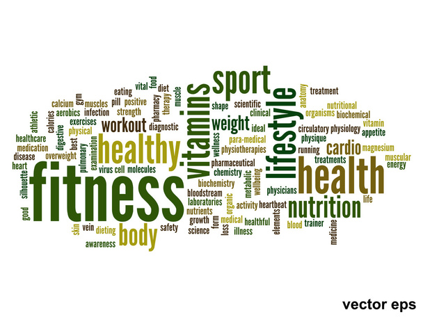 health word cloud - Vector, Image