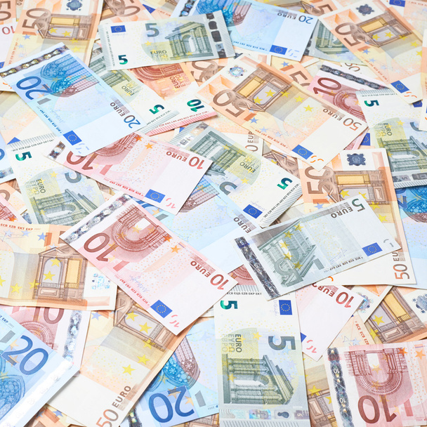 Surface covered with euro banknotes - Foto, Imagem
