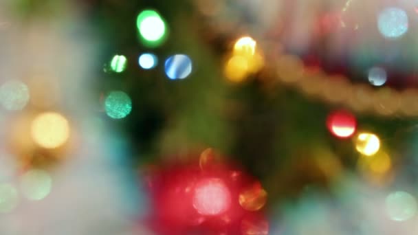 διακοσμήσεις Χριστουγέννων σε έλατο - Πλάνα, βίντεο