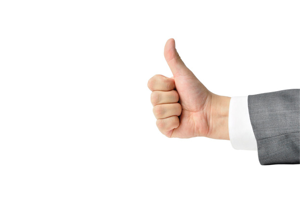 Businessman's Hand With Thumb Up - Foto, Imagen