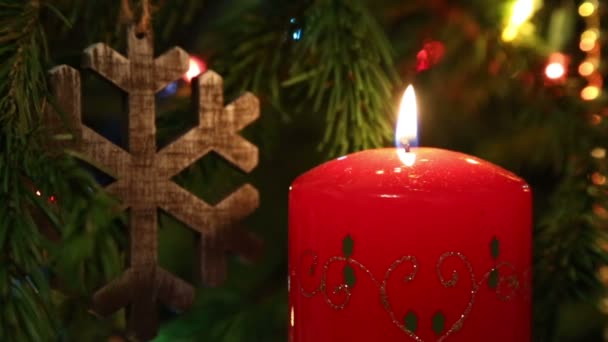 Christmas candle decoration - Кадри, відео