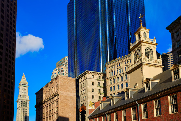 マサチューセッツ州のボストン旧マサチューセッツ州会議事堂 - 写真・画像