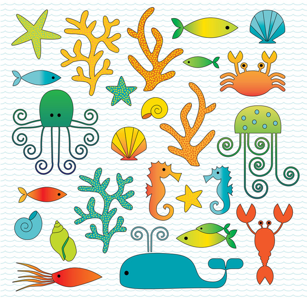 Clip Art de la vie marine
 - Vecteur, image
